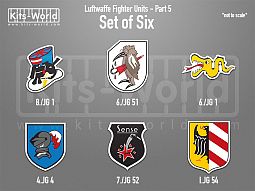 Kitsworld SAV Sticker Set - Luftwaffe Fighter Units - Part 5 